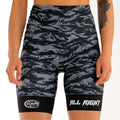 Women's ALLRIGHT Black Tiger Camo Short Tights