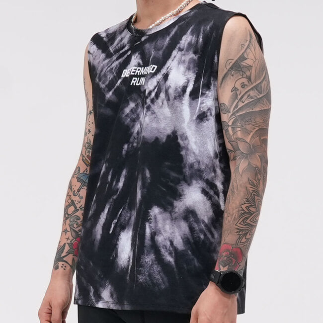 Urban Singlet (Tie-dye Black)