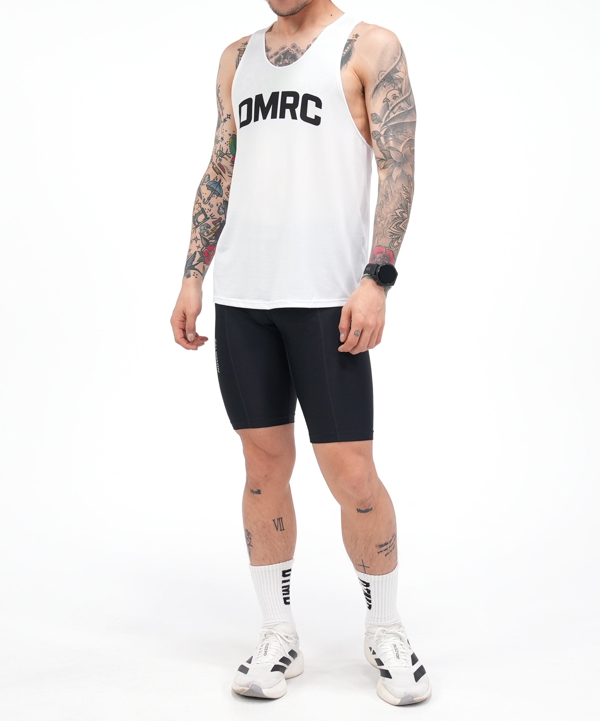 Run Singlet White