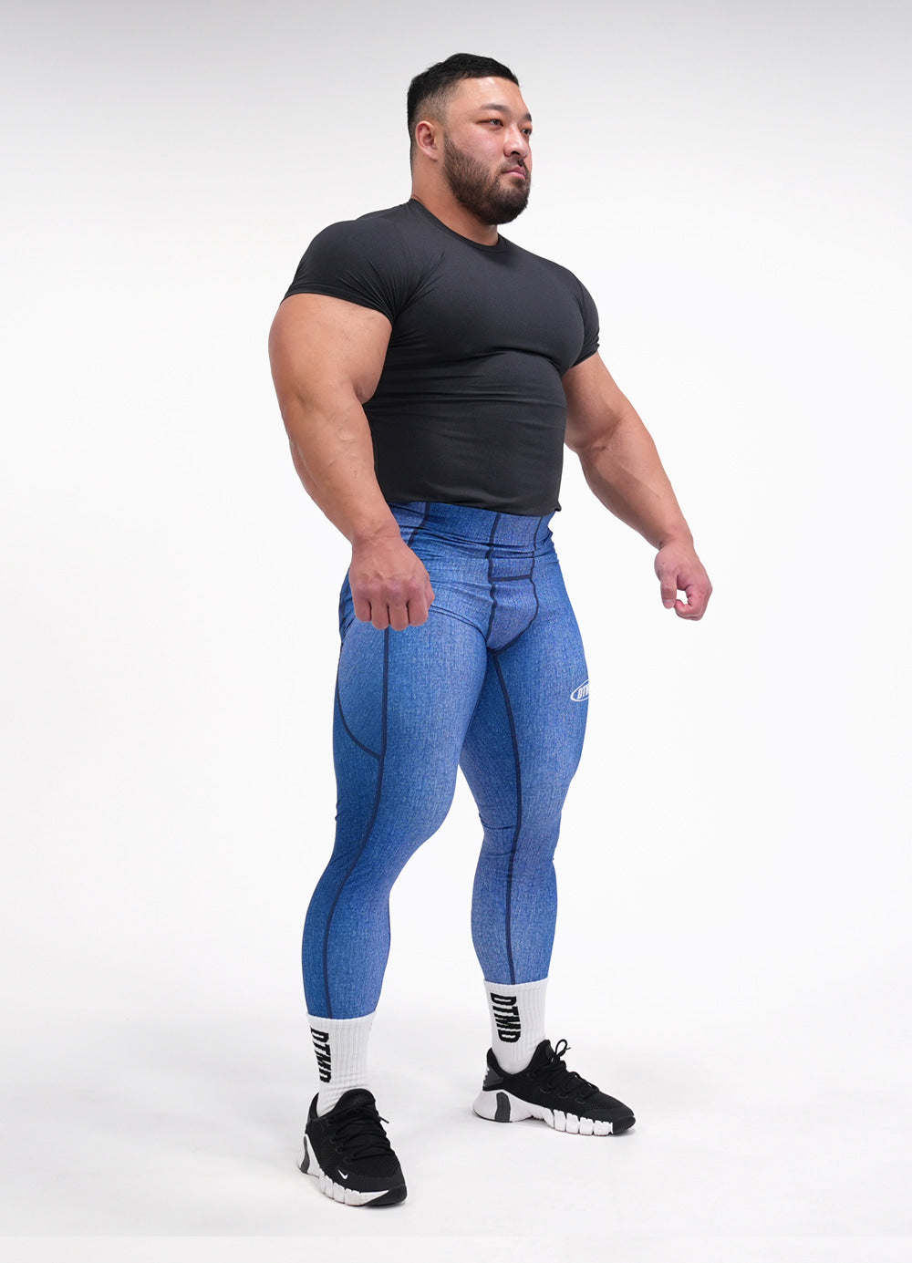 Denim Long Tights (Blue)