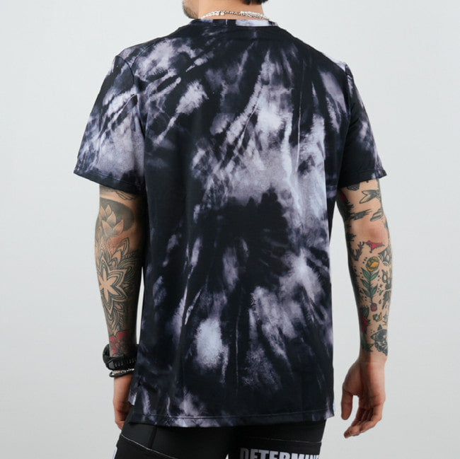 Run Short Sleeve (Tie-dye Black)
