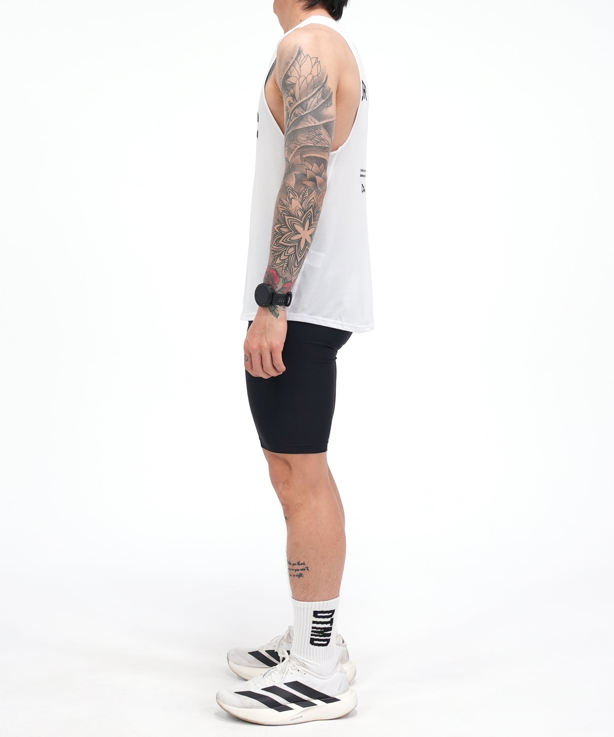 Run Singlet White