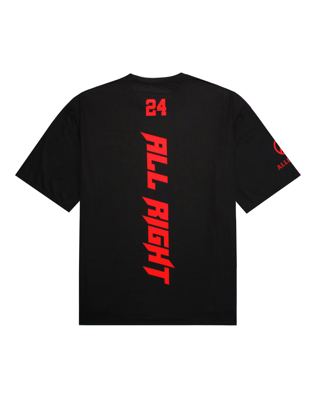 ALLRIGHT Overfit T-shirt (Black/Red)