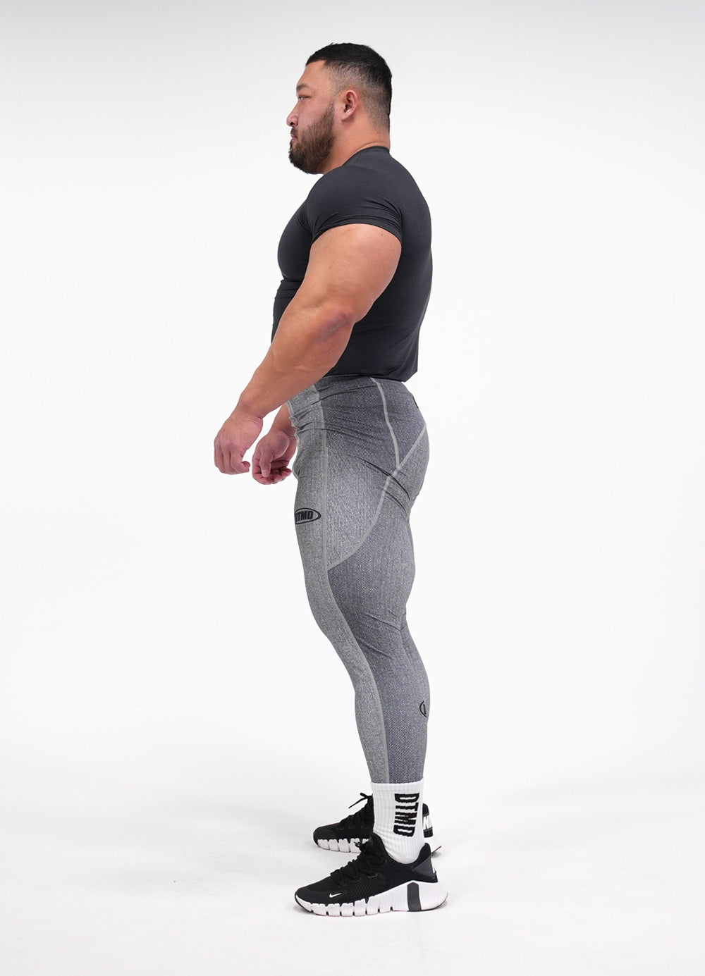 Denim Long Tights (Gray)