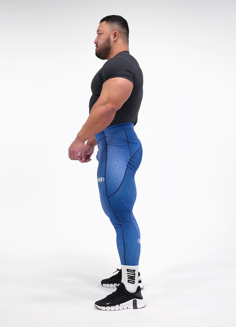 Denim Long Tights (Blue)