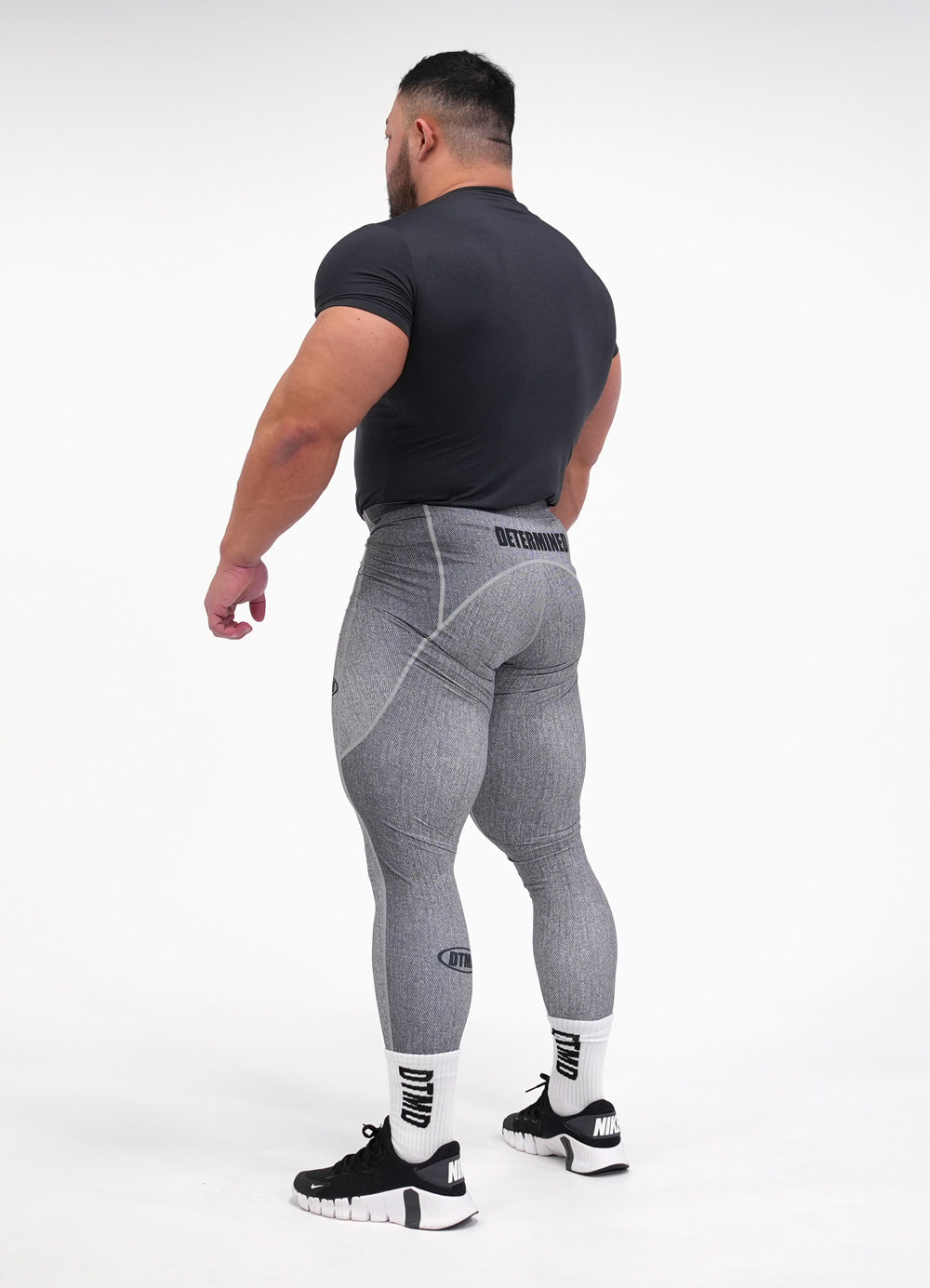 Denim Long Tights (Gray)