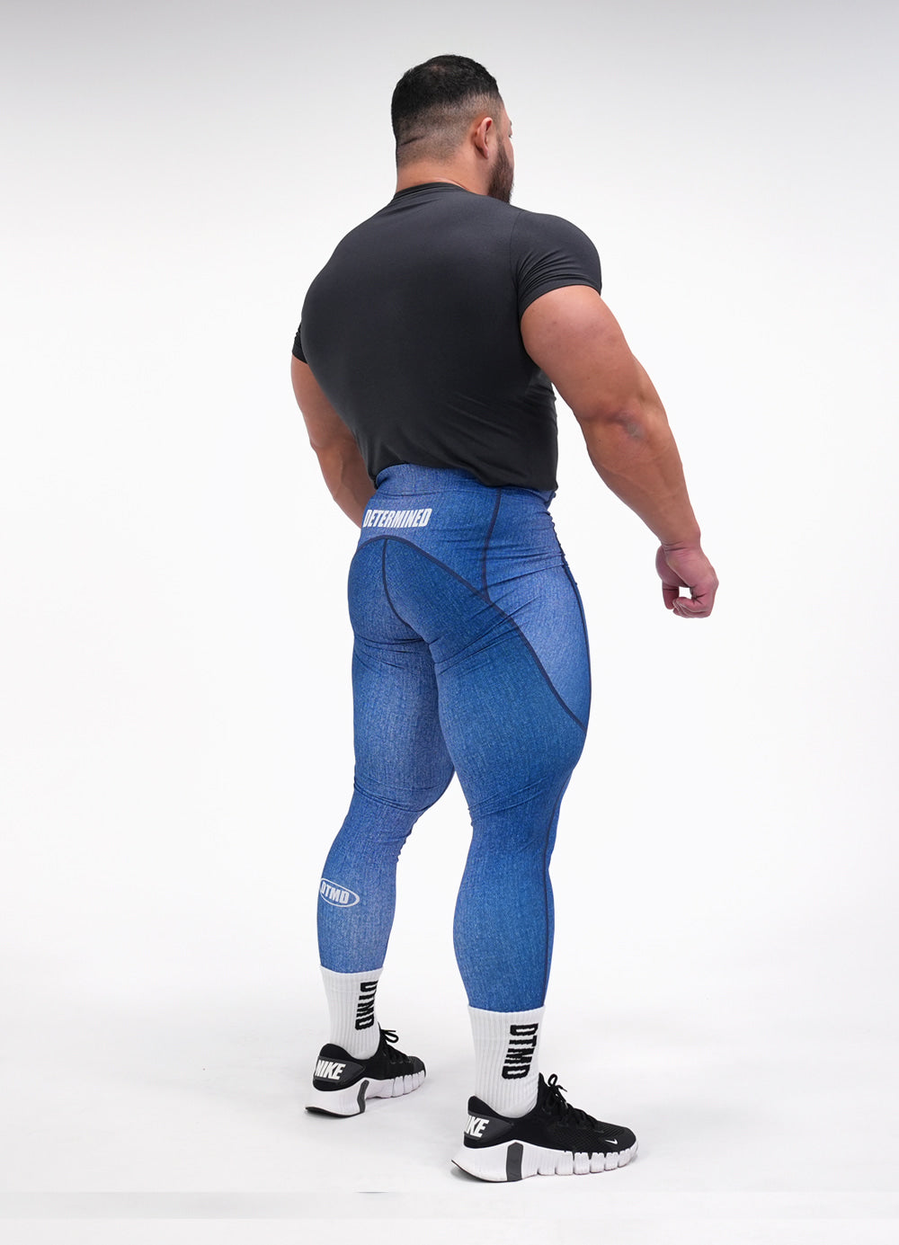 Denim Long Tights (Blue)