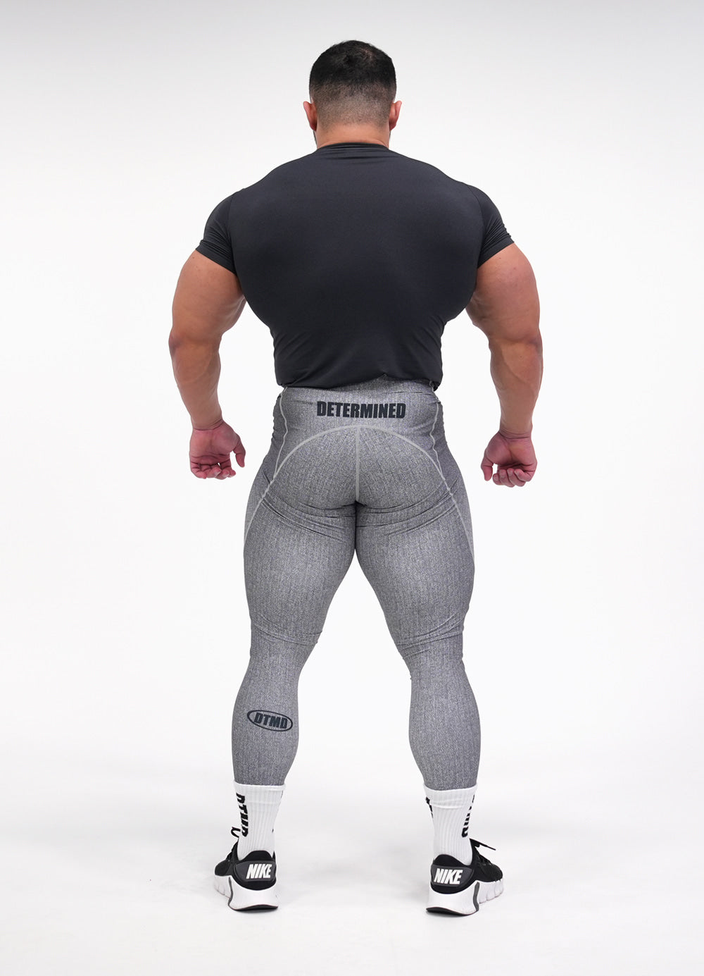 Denim Long Tights (Gray)