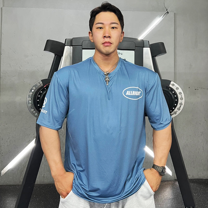 ALLRIGHT Overfit T-shirt (Smoke Blue)