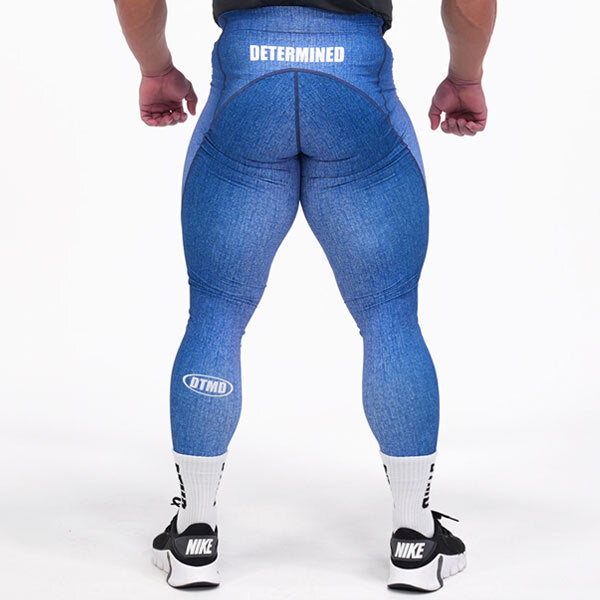 Denim Long Tights (Blue)
