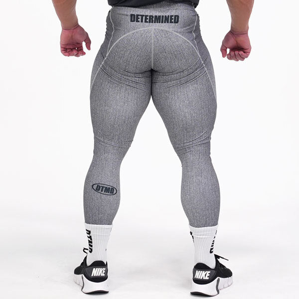 Denim Long Tights (Gray)