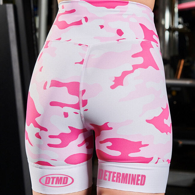 Women's Pink Camo Short Tights