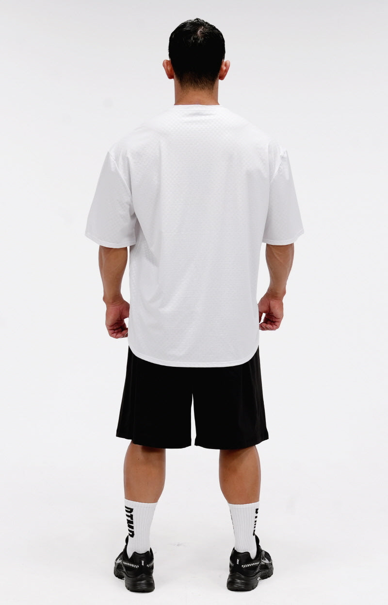 [Customize] Carbon, Checkboard Glossy Overfit T-Shirt