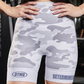 Women's White Camo Short Tights