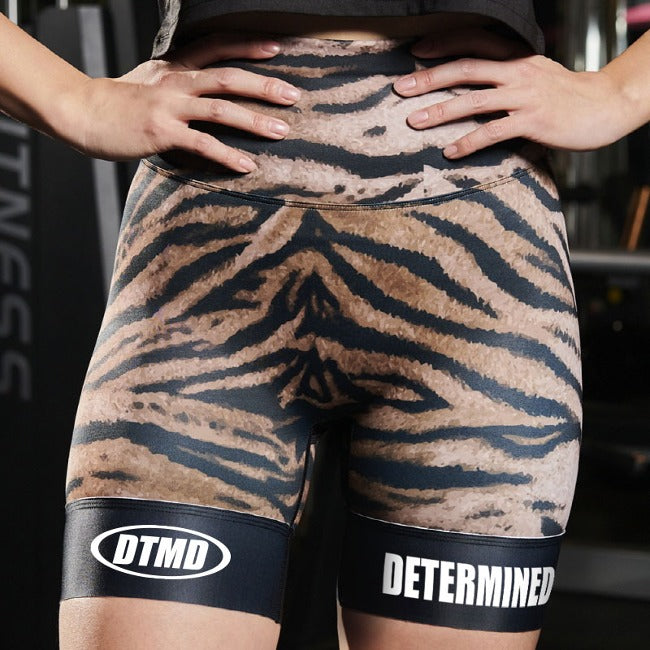 Women's Tiger Pattern Short Tights