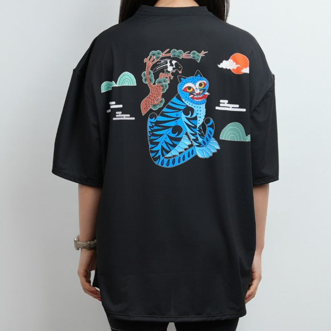 Tiger and Magpies Overfit T-shirt - Type B
