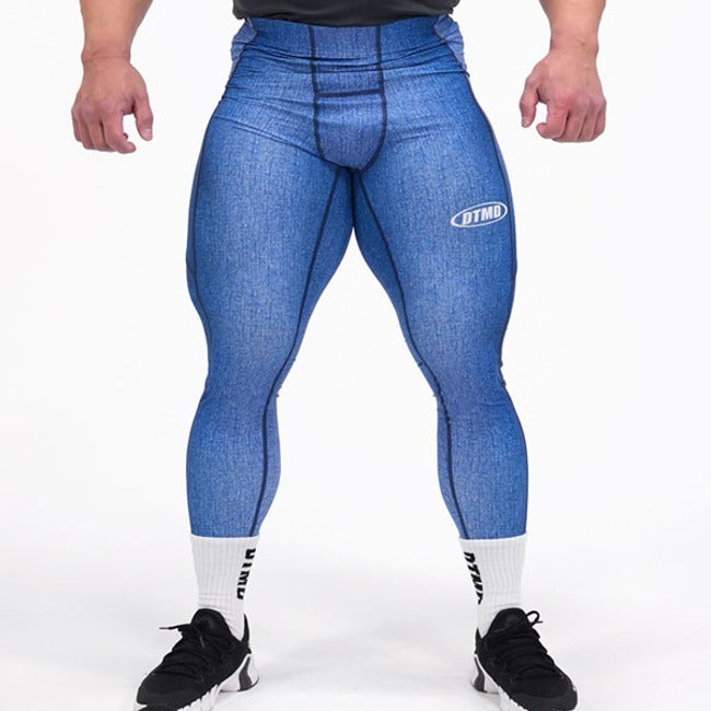 Denim Long Tights (Blue)