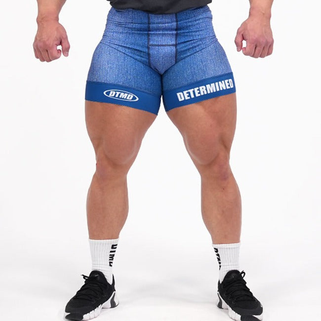 Denim Short Tights (Blue)