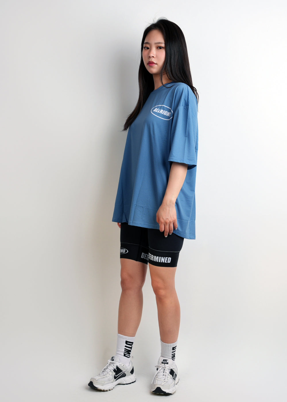 ALLRIGHT Overfit T-shirt (Smoke Blue)