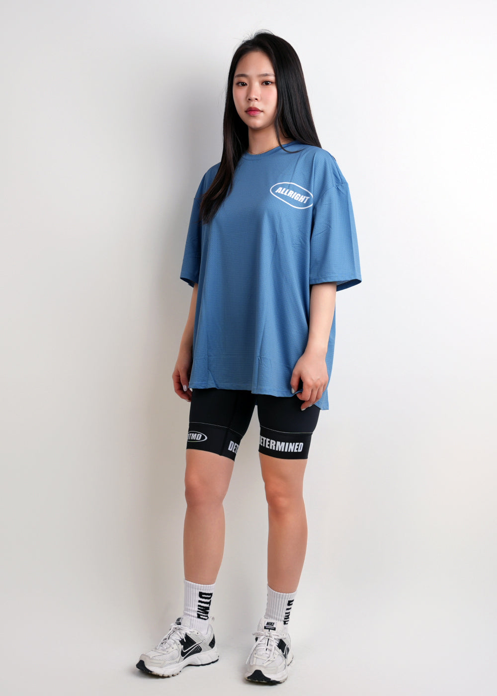 ALLRIGHT Overfit T-shirt (Smoke Blue)