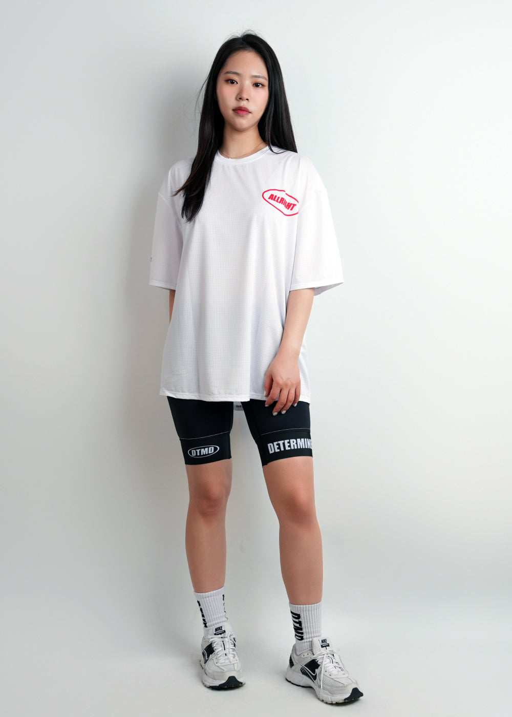 ALLRIGHT Overfit T-shirt (White/Red)
