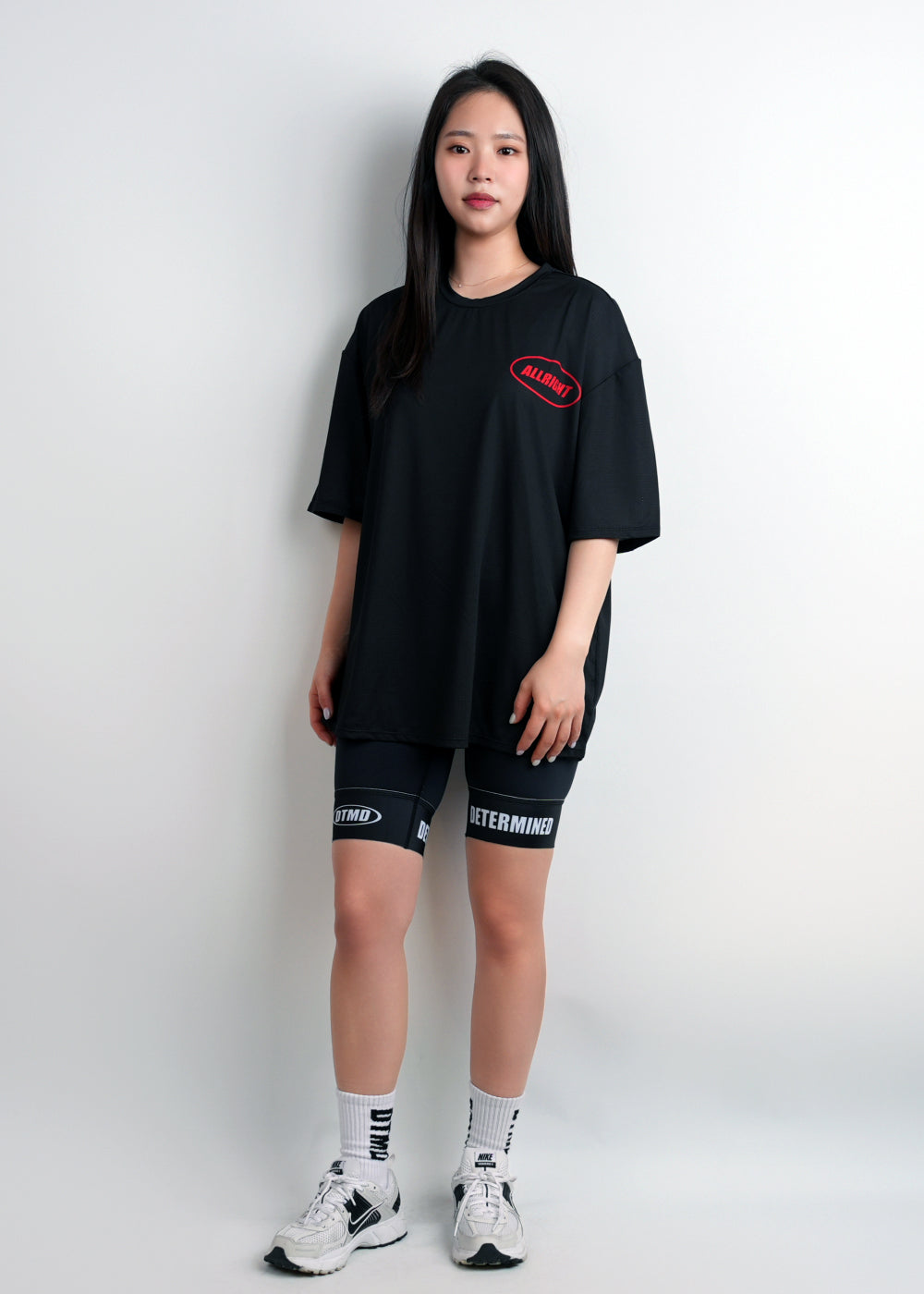 ALLRIGHT Overfit T-shirt (Black/Red)