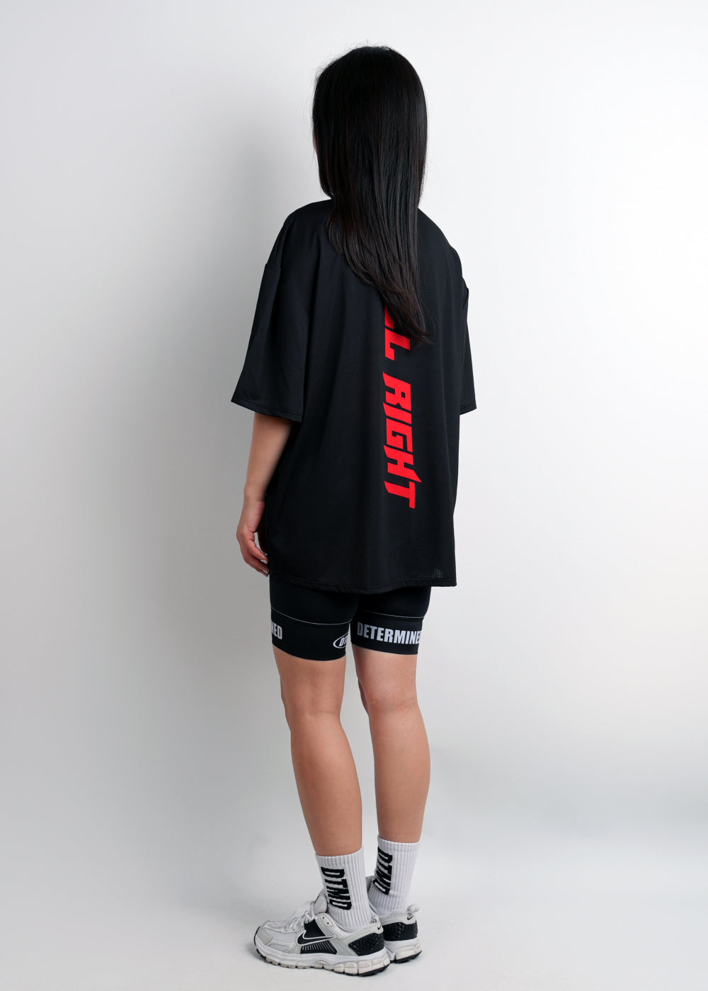 ALLRIGHT Overfit T-shirt (Black/Red)
