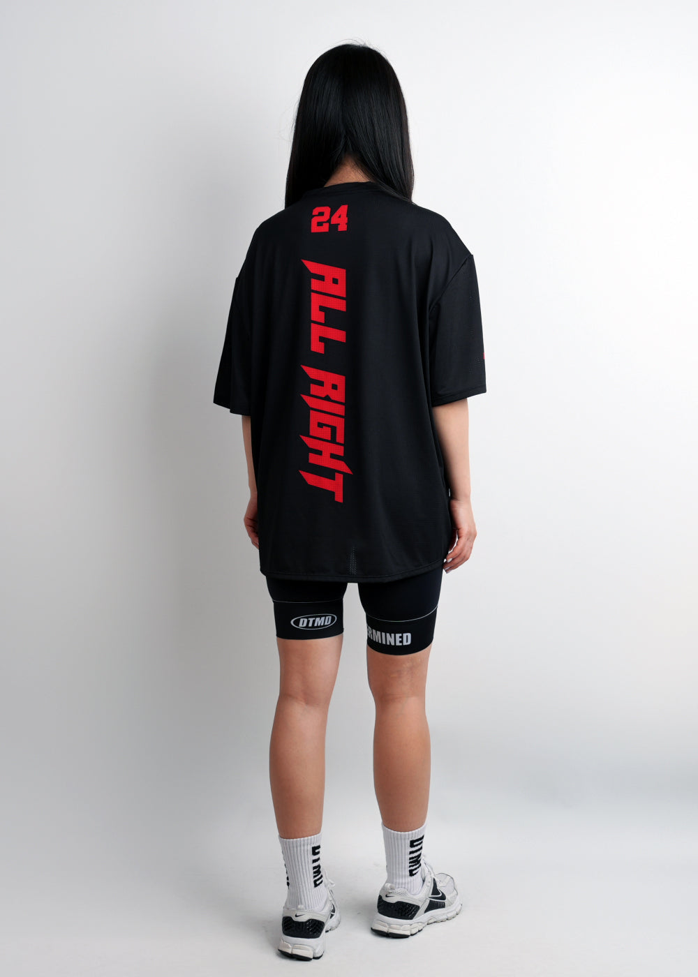 ALLRIGHT Overfit T-shirt (Black/Red)