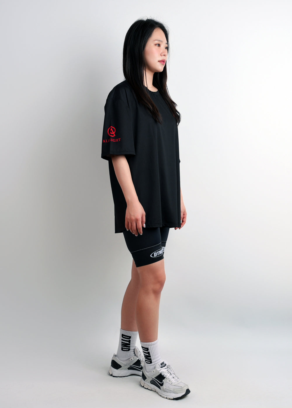 ALLRIGHT Overfit T-shirt (Black/Red)
