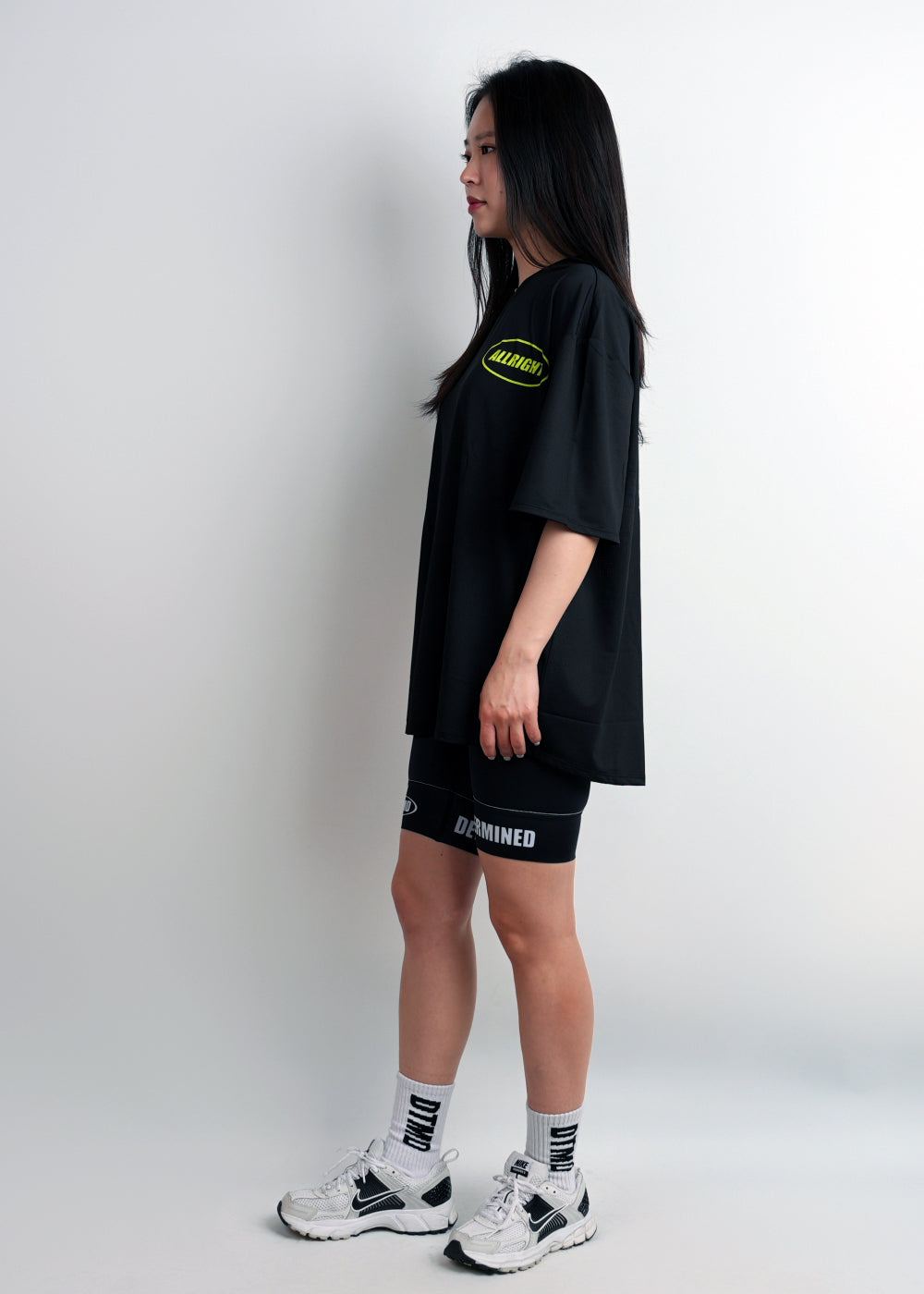 ALLRIGHT Overfit T-shirt (Black/Yellow)