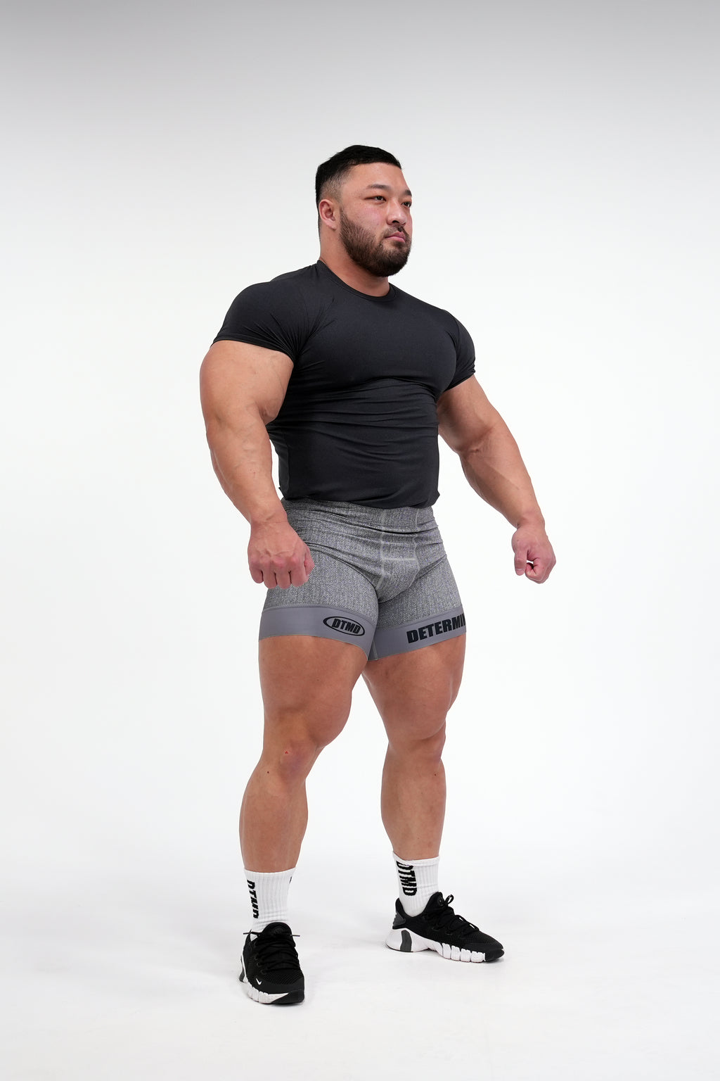 Denim Short Tights (Gray)