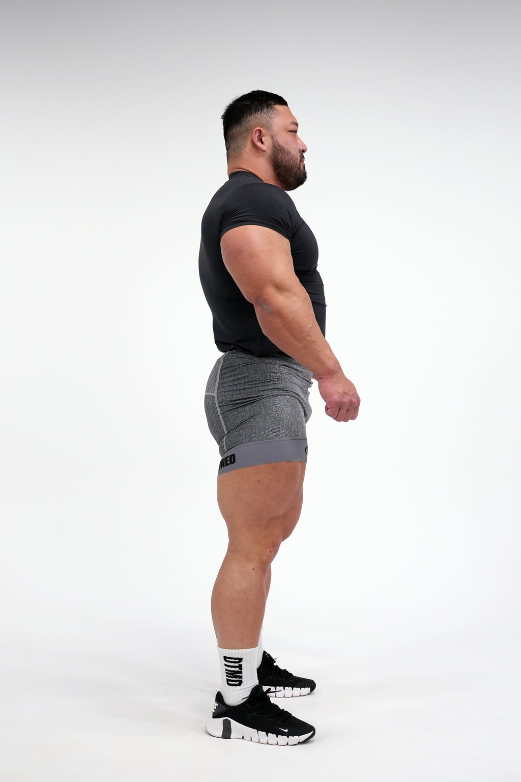 Denim Short Tights (Gray)