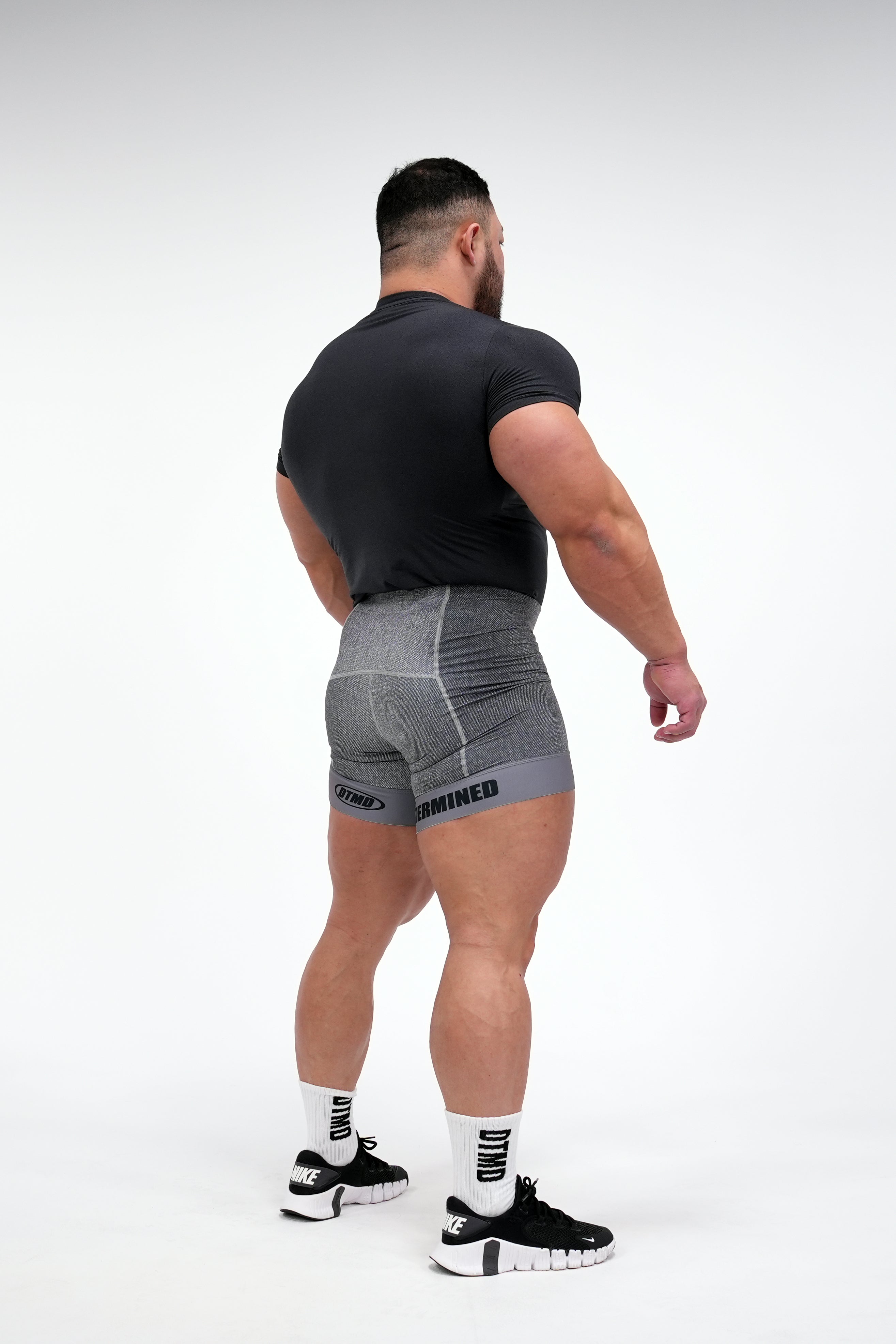 Denim Short Tights (Gray)