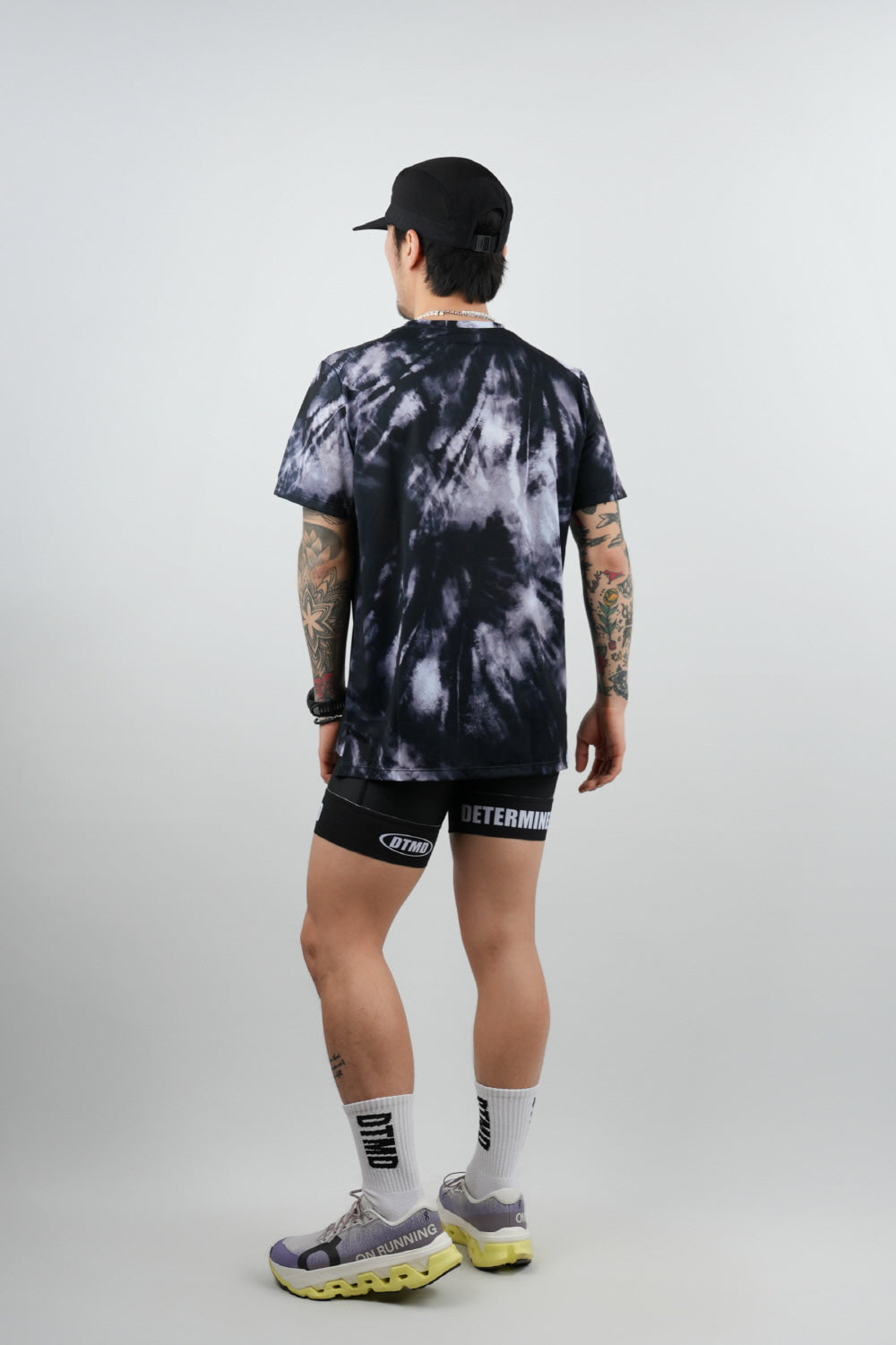 Run Short Sleeve (Tie-dye Black)