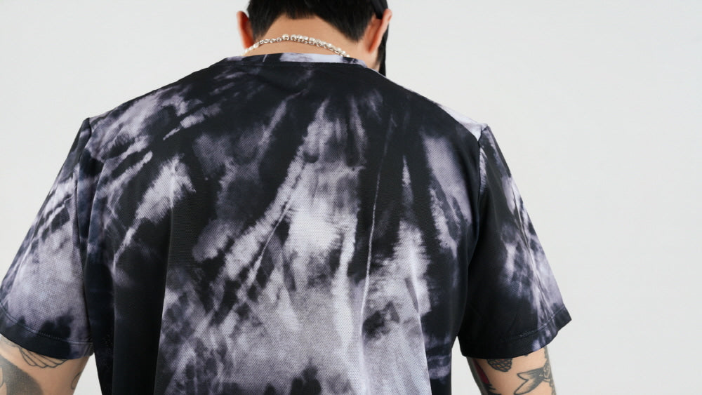 Run Short Sleeve (Tie-dye Black)