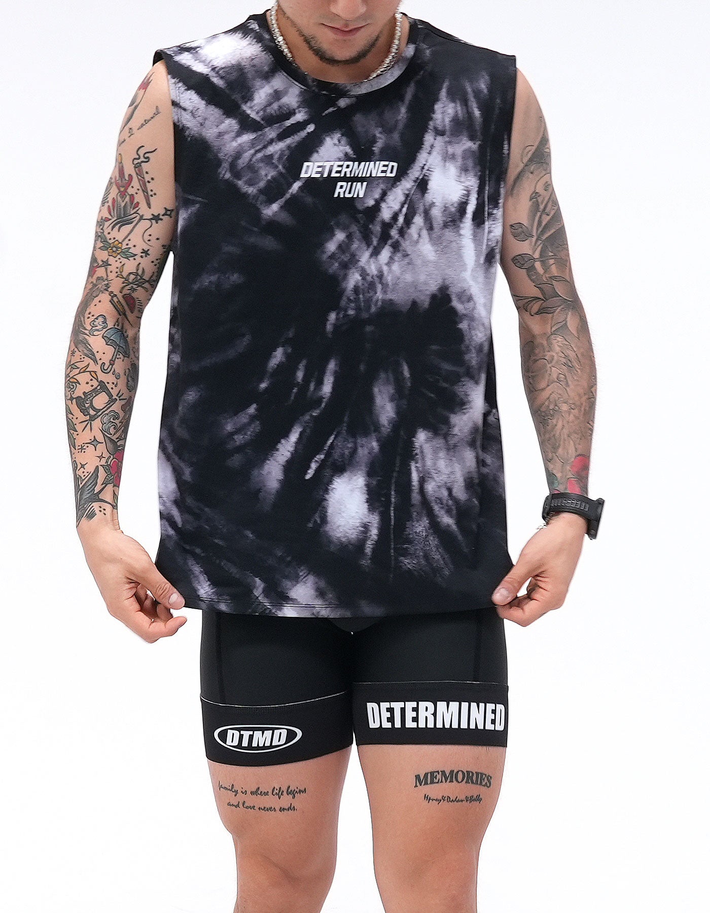 Urban Singlet (Tie-dye Black)