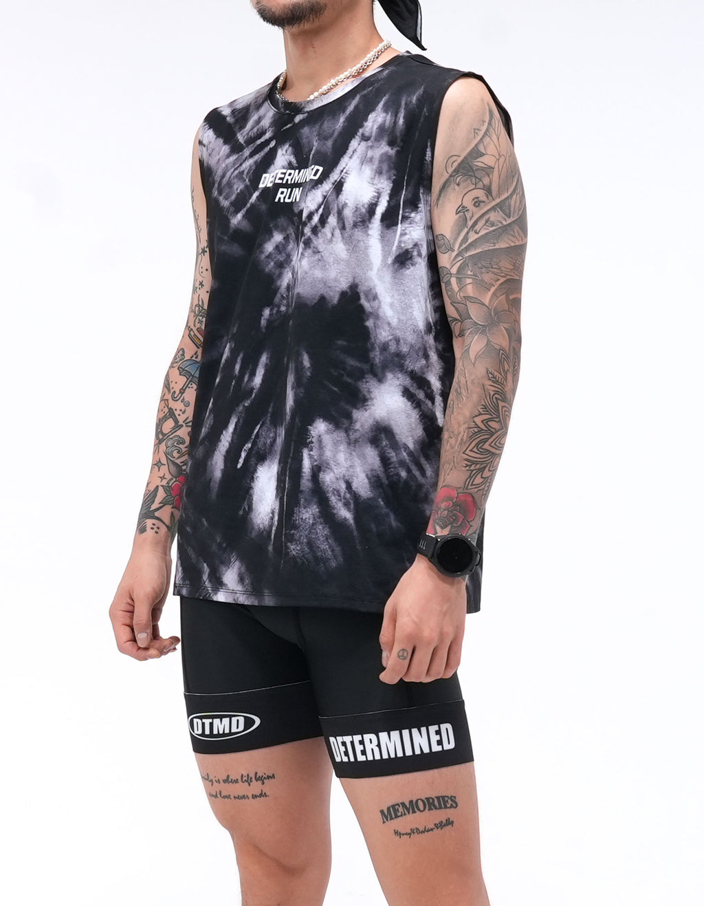Urban Singlet (Tie-dye Black)