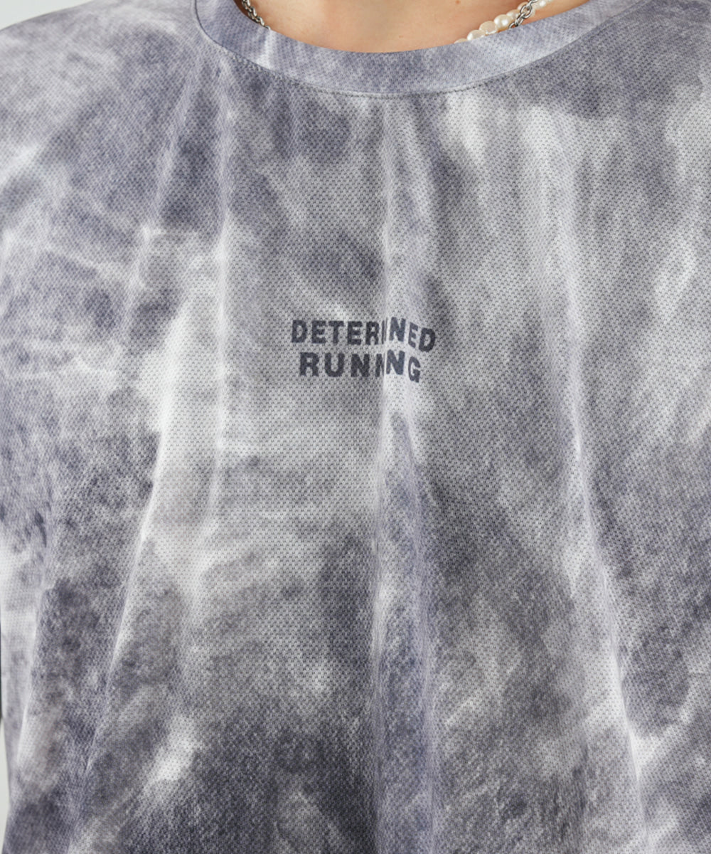 Run Short Sleeve (Tie-dye Gray)