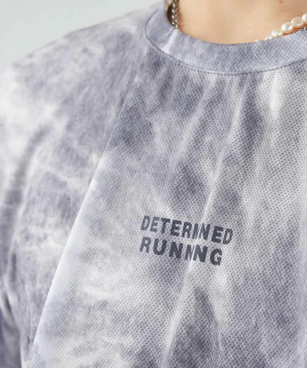 Run Short Sleeve (Tie-dye Gray)