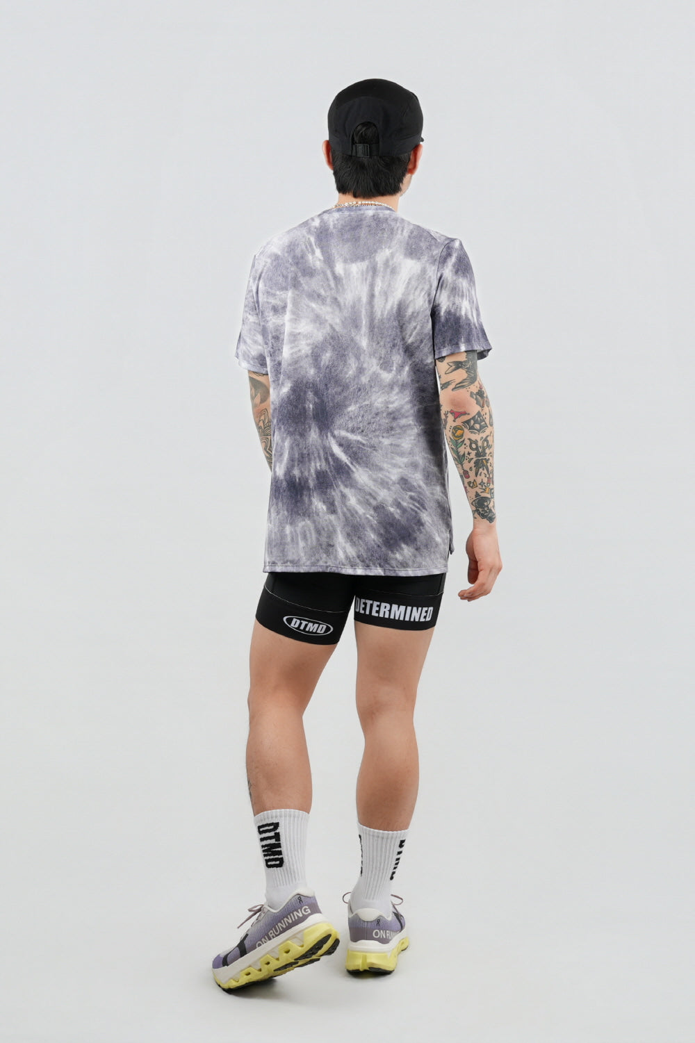 Run Short Sleeve (Tie-dye Gray)