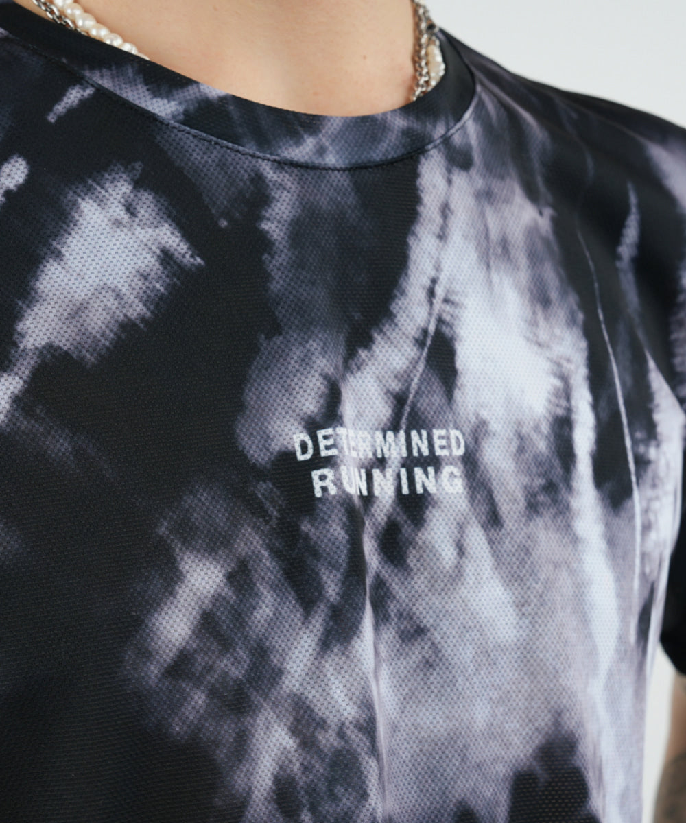 Run Short Sleeve (Tie-dye Black)