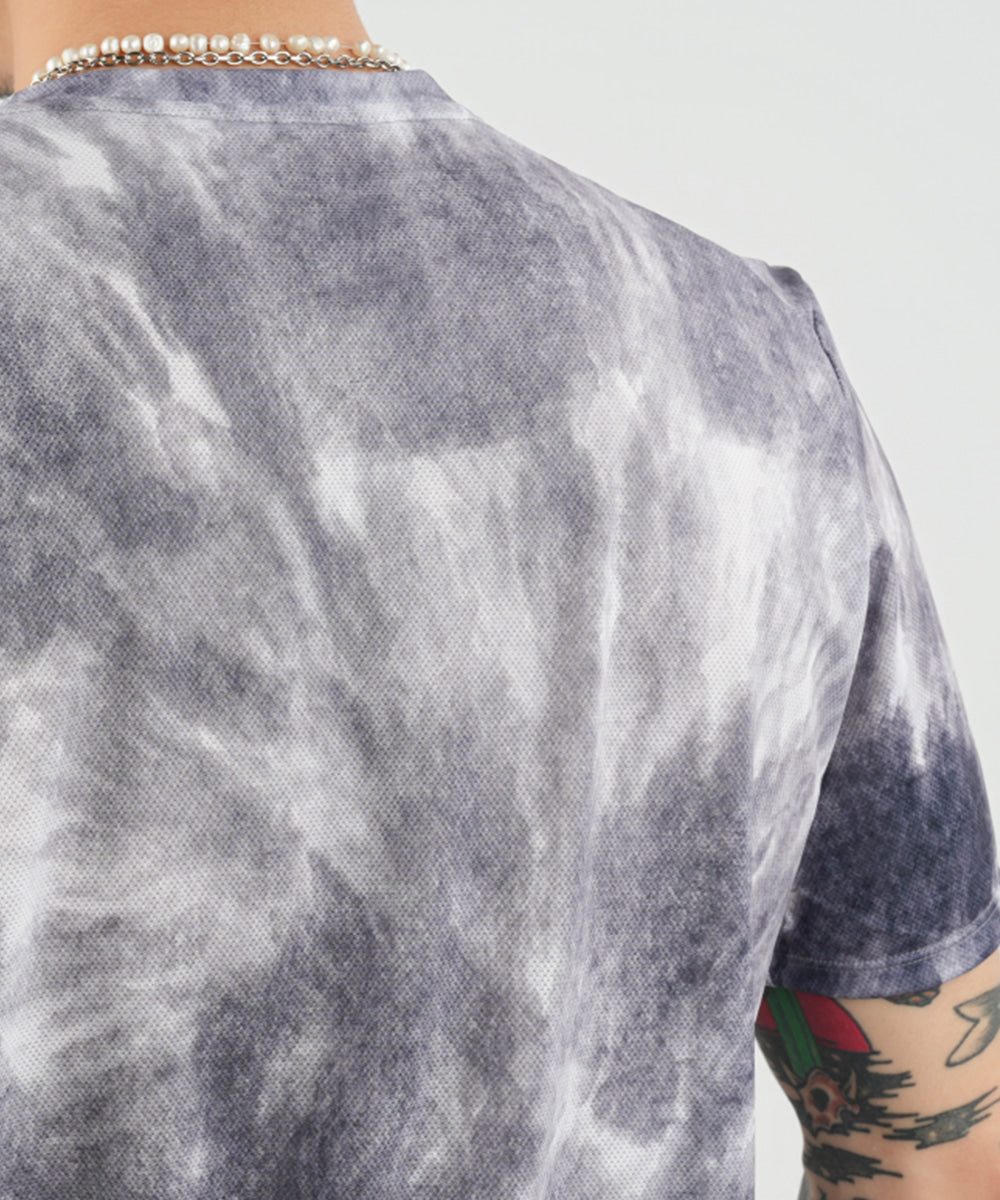 Run Short Sleeve (Tie-dye Gray)