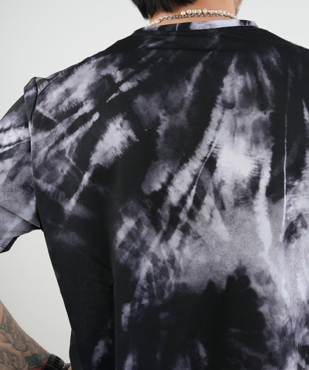 Run Short Sleeve (Tie-dye Black)