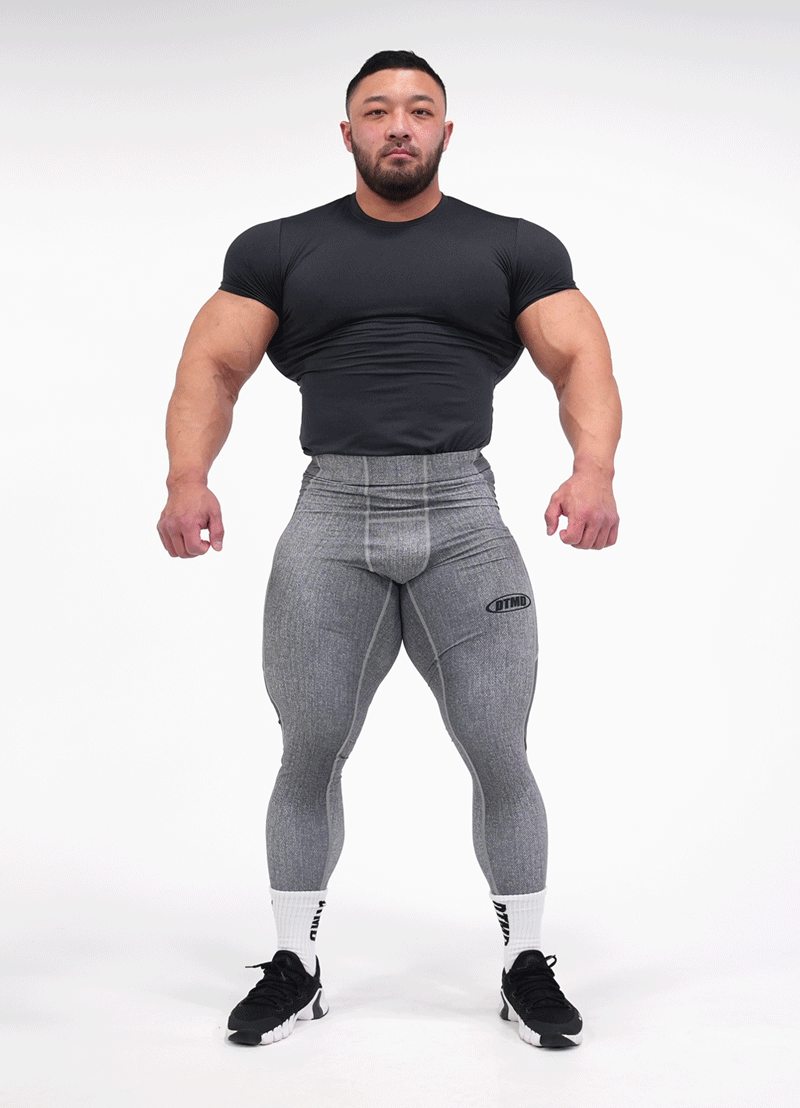 Denim Long Tights (Gray)