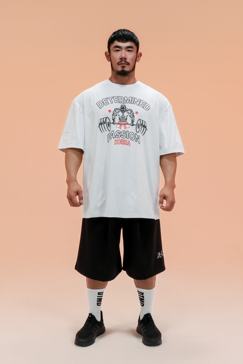 Old School Deadlift (White)