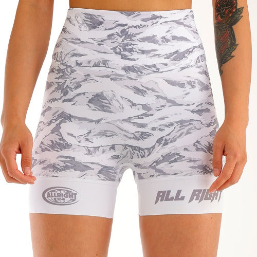 Women's ALLRIGHT White Tiger Camo Short Tights