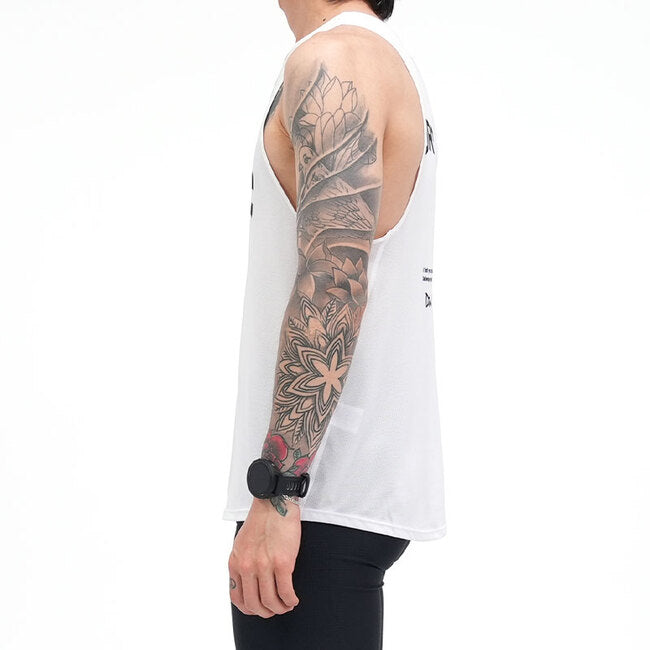 Run Singlet White