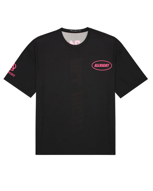 ALLRIGHT Overfit T-shirt (Black/Pink)