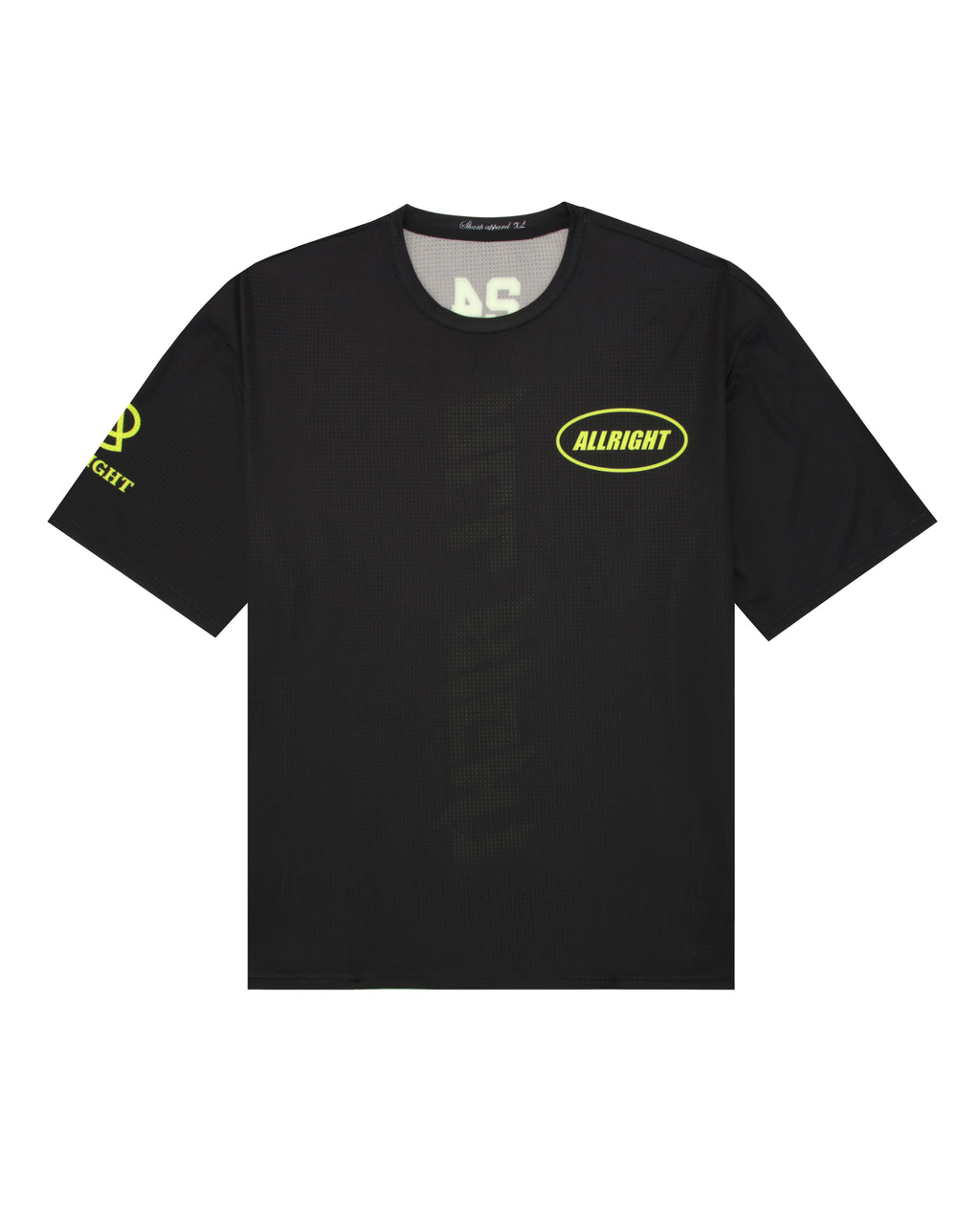 ALLRIGHT Overfit T-shirt (Black/Yellow)
