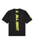 ALLRIGHT Overfit T-shirt (Black/Yellow)